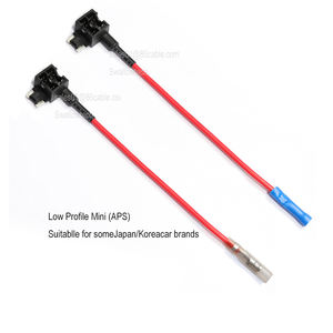 Kit Adaptor Sambungan Sirkuit Mini 12V Fuse Tap Profil Rendah Micro2 ATS Fuse Holder Otomotif Kabel Tugas Berat Isolasi PVC - Product Image 3