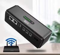 Baterai Lithium 10400mah DC UPS Mini 18W, daya cadangan catu daya tanpa sakelar untuk Router 5V/9V/12V/24V POE/USB