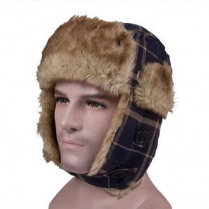 Customized Winter Warm Aviator <b>Hat</b> and Caps Plush Earmuffs Ear Flap - Product Image 1