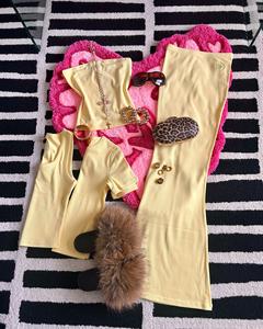 Ensemble jupe pour femmes Vêtements d'été avec LOGO personnalisé Top tube en coton et jupe longue maxi Bandeaux pour femmes Ensemble salon 2 pièces - Product Image 2