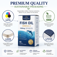 Scatole per Confezionamento Olio di Pesce all'Ingrosso, Prezzo di Fabbrica, Confezioni Economiche per Produttori di Integratori