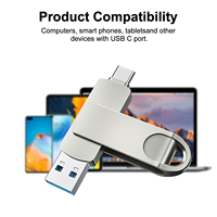 Warren Raja Asli 2-In-1 Usb 3.0 Flash Drive OEM/ODM USB 3.0 Type C 4G 8G 16G 64G 128G Ini dengan Harga Murah U Disk