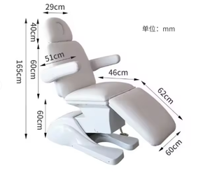 Luxury 3 Motors Spa Salon <b>Adjustable</b> Height Treatment Electric Massage <b>Table</b> Beauty Facial Bed Cosmetic Chair - Product Image 6