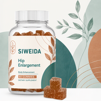 SIWEIDA Gommes Agrandissement Hanches Fessiers BBL Amélioration Corporelle Naturelles Herbes Complément 60 Gommes Femme