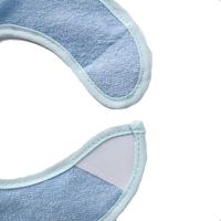 Vente en gros de bandana en coton doux et réutilisable imperméable pour bébé bavoirs en tissu éponge Chine Lot de 5 crochets et boucles de soutien teints en tissu uni