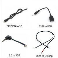 Câbles d'extension d'alimentation USB DC 12V/24V personnalisés, conducteurs en cuivre 2.1x5.5mm 5.5x2.5mm, faisceau de câblage électronique mâle-femelle à 90 degrés