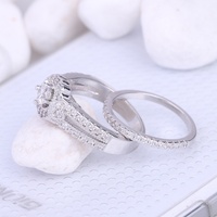 Bagues de mariage classiques pour femmes Tonglin en argent sterling 925 plaqué rhodium avec zircon serti à griffes, certifiées CMA, idéales pour les fêtes
