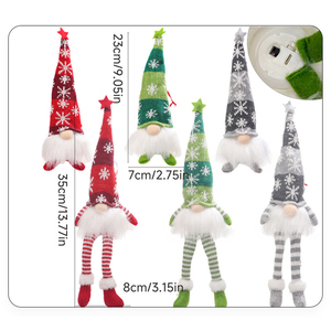 Décorations de Noël en tricot, gnome sans visage avec lumière pour la décoration de la maison, cadeau de Noël et de Nouvel An - Product Image 6