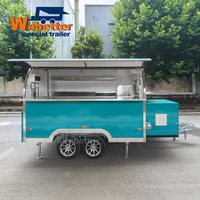 Webetter Chariot de Bar à Café Expresso Commercial Mini, Cuisine Mobile, Barbecue, Rôtissoire à Poulet, Remorque Food Truck