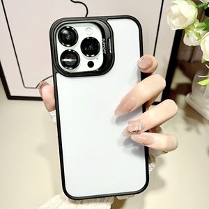 Роскошный прозрачный чехол-подставка для телефона с магнитным креплением и держателем для объектива для iPhone 17 Pro 16 15 14 13 12 11 - Product Image 4