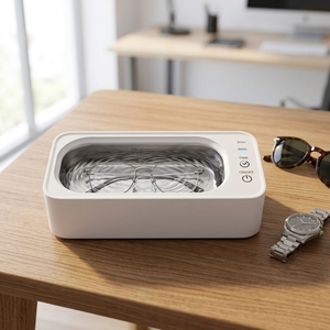 Nettoyeur à ultrasons haute fréquence nettoyage rapide ménage nettoyeur à ultrasons Mini Machine de nettoyage à ultrasons <span class=keywords><strong>bijoux</strong></span> lunettes nettoyant - Product Image 1