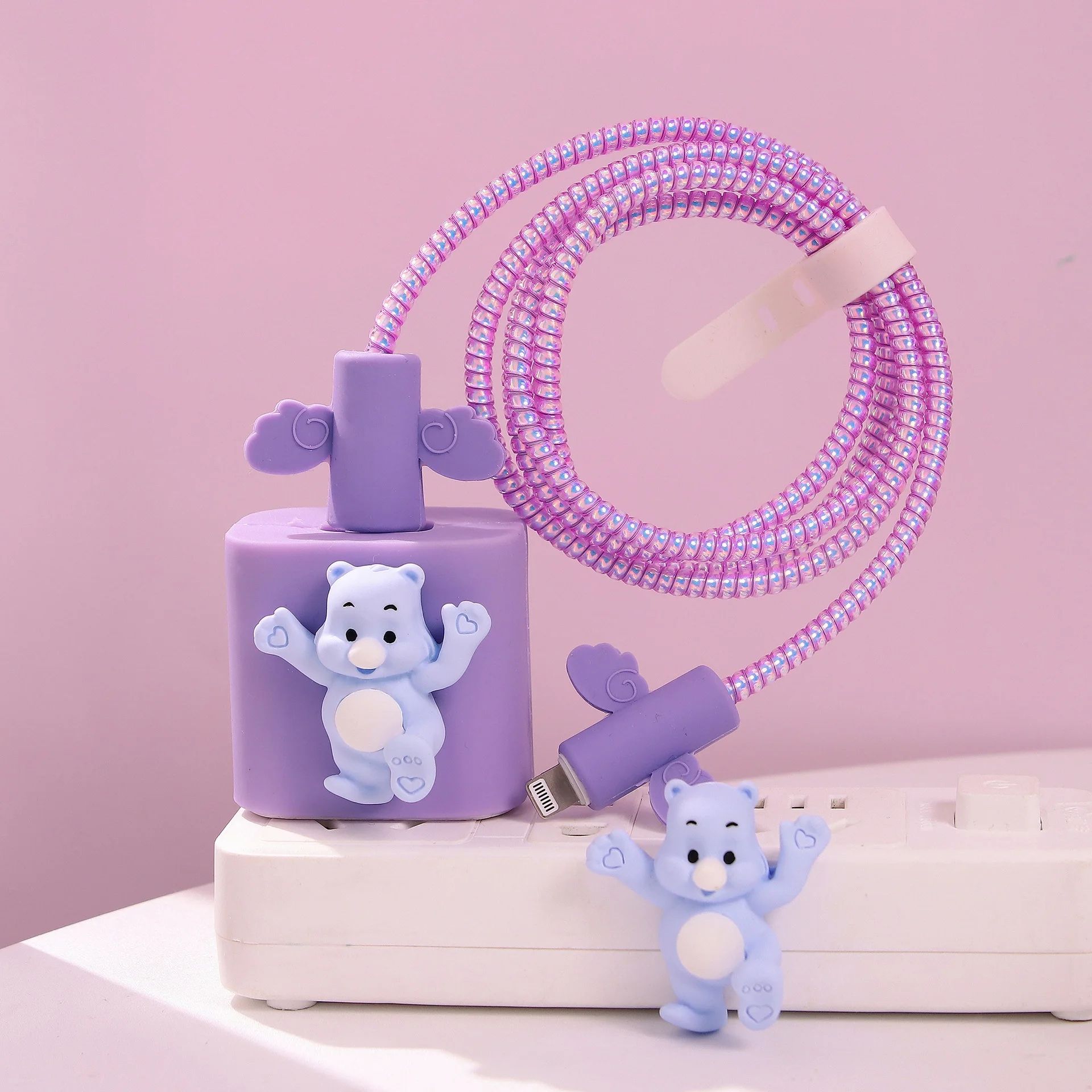 20W silicona púrpura D púrpura Kick Bear 64 # púrpura cuatro conjuntos