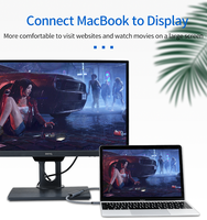 Adaptateur ULT-unite USB 3.1 Type-C vers Mini DP 4K 60Hz avec connecteurs plaqués or et blindage combiné pour connecter un MacBook à un écran