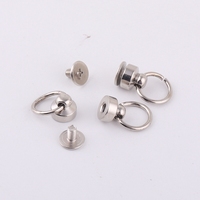 Petit bouton arrière à vis en laiton avec joint torique pour sac accessoires de boîte en cuir