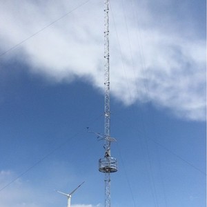 Tour d'observation météo Tongyong Q235B en acier galvanisé à chaud, personnalisable en hauteur, pour ferme éolienne, avec capteur de vitesse du vent et radar - Product Image 3