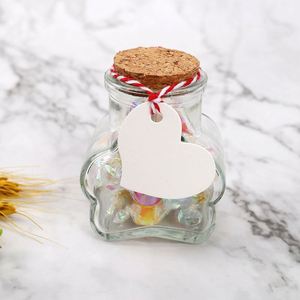 Étiquettes en papier kraft vierges personnalisées en forme de cœur pour la Saint-Valentin, étiquettes cadeaux de mariage, fournitures de décoration pour fêtes - Product Image 4
