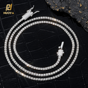 <span class=keywords><strong>Collana</strong></span> NUOYA Hip Hop in <span class=keywords><strong>Argento</strong></span> Placcato Oro <span class=keywords><strong>con</strong></span> Chiusura Diamantata, Design Personalizzato, Gioiello Raffinato, Regalo per Donne - Product Image 1