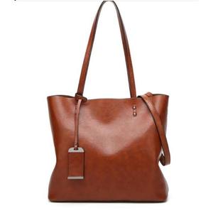 Bolso de Mano Moderno de Piel Sintética para Mujer con Diseño Elegante, Cierre de Cremallera Seguro y Asas Dobles para Salidas Informales - Product Image 1