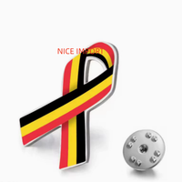 Épinglette en émail avec ruban du drapeau du Mexique, en acier inoxydable, accessoire patriotique adapté aux vêtements, sacs à dos et chapeaux pour femmes et hommes