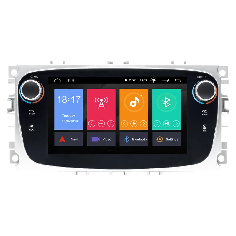 Autoradio GPS Radio Mobil Android 10, untuk Ford Focus Mondeo C-MAX S-MAX Galaxy II Kuga Unit Kepala Navigasi Stereo Tanpa DVD RDS