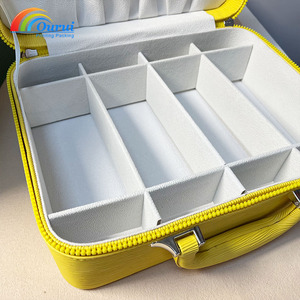 Luxury 8-Slot PU Leather <b>Watch</b> Storage <b>Case</b>, Portable Zippered <b>Watch</b> Organizer Box with Handle for Travel & Display - Product Image 2