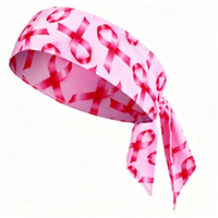 Cadeau de sensibilisation au cancer : Bandeau décoratif à ruban rose sur le thème des soins mammaires pour la nouvelle sensibilisation à la santé des seins des femmes