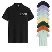 Chemise en jersey unisexe de haute qualité, 75 % coton mélangé, couleur unie, personnalisable avec logo au dos, anti-plis, tricotée, manches courtes, formelle