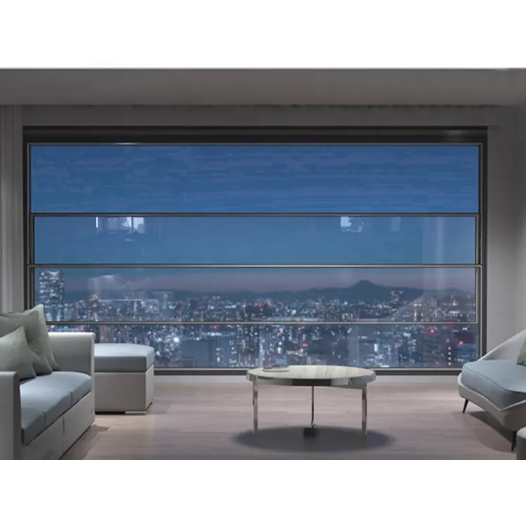 Wholesale Luxury Aluminium Glass Window Remote Control Noiseless Smart Electric Windows Bedroom