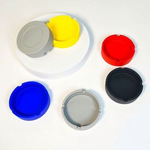 Custom Logo Promotional <b>Ashtray</b> Eco-Friendly Heat Resistant PVC Customized Color <b>Portable</b> Smoking Accessory Business Gifts - Product Image 2