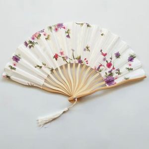 Personalized Black <b>Large</b> Wooden Folding Hand <b>Fan</b> Custom Printed Bamboo Crafts Decorative Item - Product Image 1