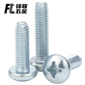 Tornillo de Rosca Fenglian Grado 10.9, Cabeza Redonda, Recubrimiento de Zinc Azul y Blanco, Totalmente Roscado, para la Industria de la Construcción - Product Image 3