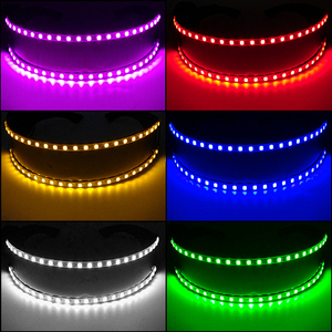 Gants néon lueur LED de haute qualité 6 couleurs au choix mitaines de Performance de danse moderne pour Rave Disco Bar-pour accessoire de noël - Product Image 6