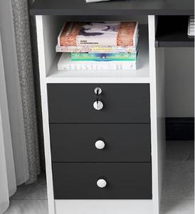 Bàn Chơi Game Bằng Gỗ Trơn Để Bàn Rộng Bàn Máy Tính Bàn Văn Phòng Màu Trắng Có Ngăn Kéo - Product Image 4