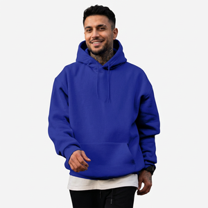 Sudadera con Capucha de Algodón de Alta Calidad para Hombre, Talla Grande, Color Sólido, para Otoño y Primavera, Deportiva, Cómoda, con Logotipo Personalizado - Product Image 1
