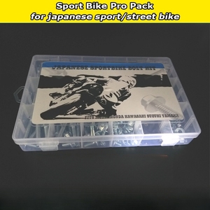 160 pièces japonais Sportbike Bolt Pro Pack pour Honda Yamaha Kawasaki & Suzuki <span class=keywords><strong>moto</strong></span> kit de boulons matériel Pack rapide - Product Image 5