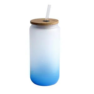 make and print your own art prints sublimation colored beer can glass with lid and straw