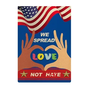New Arrival We Spread Love Garden Flag For Terrace Lawn Yard Outdoor Indoor Decoration
