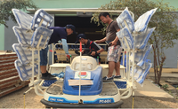 Nouveau planteur de riz 6 rangées 4 roues, type d'équitation à main en Chine, prix du semoir aux Philippines, en Inde, 4 lignes