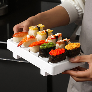 Kit de fabrication de sushi en plastique de qualité alimentaire DIY Ustensiles de cuisine <span class=keywords><strong>pour</strong></span> le riz Légumes Viande Comprend un moule et une machine <span class=keywords><strong>pour</strong></span> sushi Outil - Product Image 6