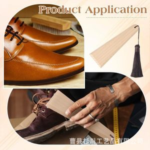 Wood Waxing <b>Tool</b> Wooden Canvas Smoothing <b>Tool</b> Portable <b>Leather</b> Care Kit For Zipper Stitching - Product Image 3