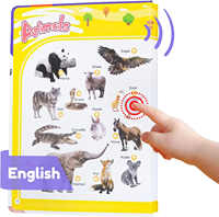 Livre interactif audio pour l'apprentissage précoce des enfants, livre électronique avec sons d'animaux, lecture tactile, apprentissage de l'anglais, jouet éducatif de lecture