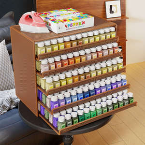 Armoire de rangement de perles Perler de bureau, 5 niveaux, grande capacité, organisateur d'artisanat, étagère de rangement à tiroirs pour l'organisation et le rangement - Product Image 1