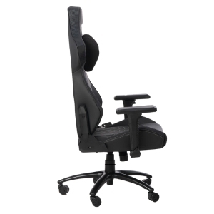 <span class=keywords><strong>Chaise</strong></span> de jeu durable noire avec logo, grande taille, Pro Silla Gaming, entièrement en cuir PU de qualité supérieure, multifonctionnelle, avec accoudoirs réglables 4D - Product Image 5