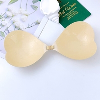 Soutien-gorge invisible adhésif sans bretelles, push-up, transparent, sans couture, avec couvre-tétons et dos nu