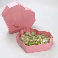 Neue Luxuriöse Maßgefertigte Schokoladen-Herzform-Geschenkbox aus Recyclingmaterial mit Matter Laminierung