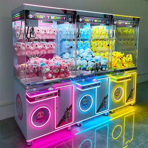 Happy Moment Crane <b>Machine</b> Coin Operated Arcade Game With Flashing Light Multiple Players Plush <b>Toys</b> Amusement Park Use - Product Image 2