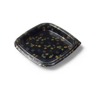 Conteneurs alimentaires jetables en plastique noir de qualité supérieure, personnalisables en gros, boîtes à sushi - Product Image 2