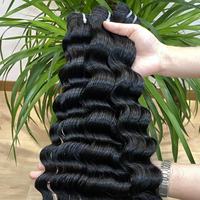 Extensions de Cheveux Humains Bouclés Profonds et Amples, Remy Vietnamiens, Double Trame Faite à la Machine, 100% Cheveux Humains de Haute Qualité