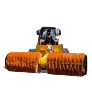 Balayeuse hydraulique robuste à angle réglable pour chargeur de 5 tonnes, avec brosse mixte en fil d'acier, équipement de nettoyage de cour de <span class=keywords><strong>charbon</strong></span> - Product Image 5