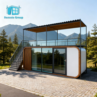 Venta caliente Casas móviles Villa Prefab Modular Movible Desmontable Apple Cabin Sleeping Container House para parques y camping